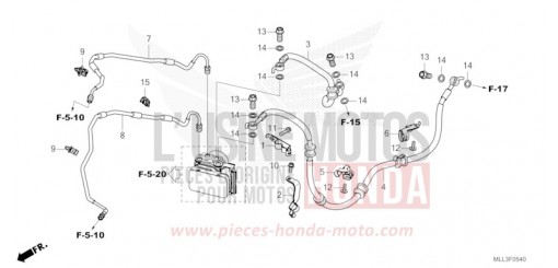 BRAKE PIPE/BRAKE HOSE CB1000SPS de 2025